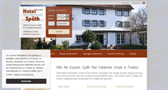 Desktop Screenshot of hotel-spaeth.de